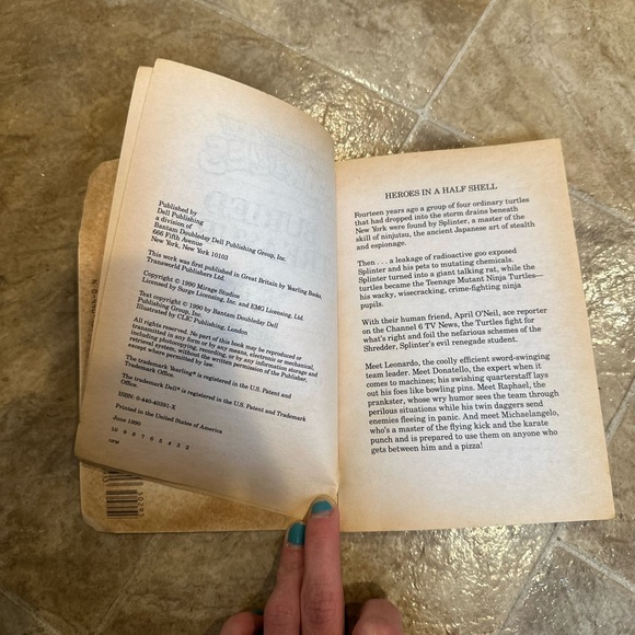 Vintage Teenage Mutant Ninja Turtles Buried Treasure by Dave Morris VTG 1990 - Picture 6 of 6